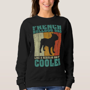 Mens Vintager Bulldogge-Vater wie ein regelmäßiger Sweatshirt