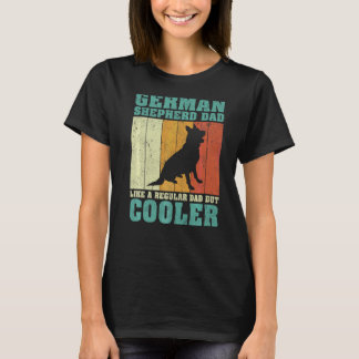 Mens Vintager deutscher Schäferhund Vater wie ein  T-Shirt
