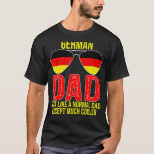 Mens Vintager deutscher Vater Deutschland Flaggeng T-Shirt