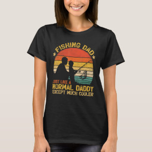 Mens Vintager Fischen Vater wie ein normaler Papa T-Shirt