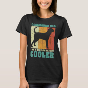 Mens Vintager Retro-Coonhound-Vater wie ein regelm T-Shirt