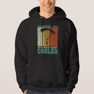 Mens Vintager Retro-Skydiving-Vater wie ein regelm Hoodie