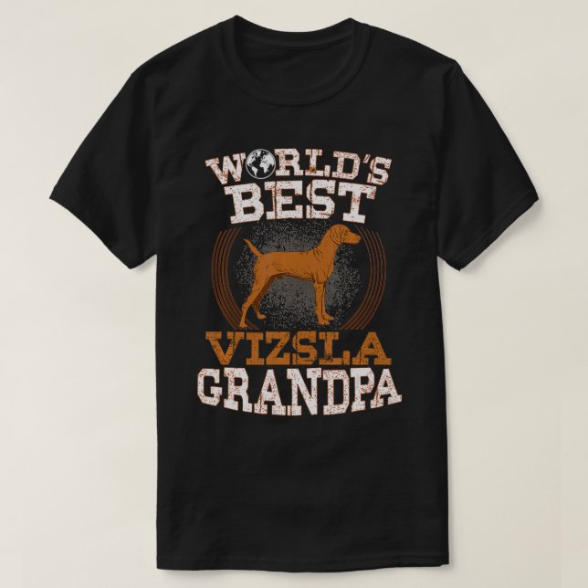 Mens Vizsla Grandpa Bestes Großvater Dog Großvater T-Shirt (Design vorne)