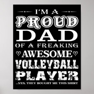 Mens Volleyball Ich bin ein stolzes Volleyball Vat Poster