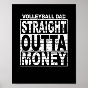 Mens Volleyball Vater Direkt Outdoor Sport Poster