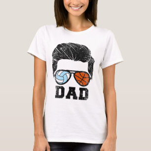 Mens Volleyll Sketll Vater Funny Volleyll Sketch P T-Shirt