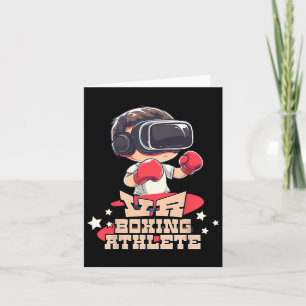 Mens Vr Boxing Athlete Virtual Reality Gamer Graph Karte