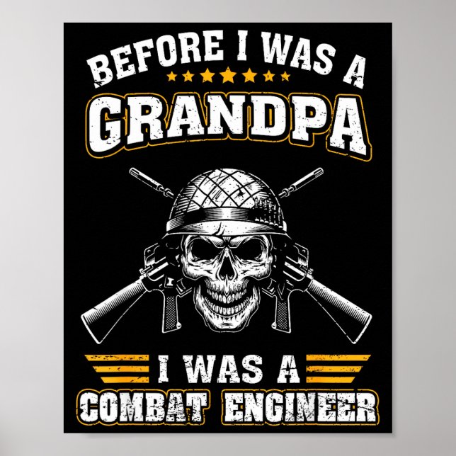 Mens war Pionier bevor Opa stolz Poster (Vorne)
