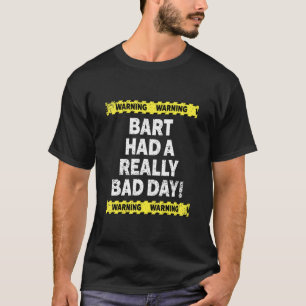 Mens Warning Bart hatte eine wirklich schlechte Ta T-Shirt