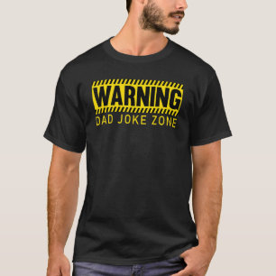 Mens Warning Vater Joke Zone Vater Federn Vater Jo T-Shirt