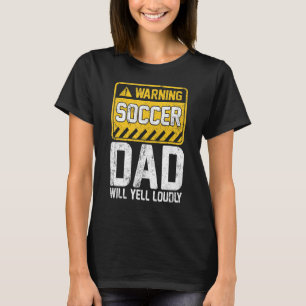 Mens warnt Fußball Vater Vintag Retro Soccer Fathe T-Shirt