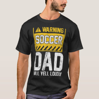 Mens warnt Fußball Vater Vintag Retro Soccer Fathe T-Shirt