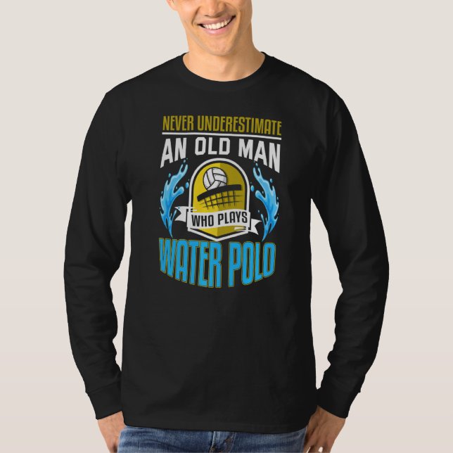Mens Water Polo Old Man Grandpa Water Polo Player (Vorderseite)
