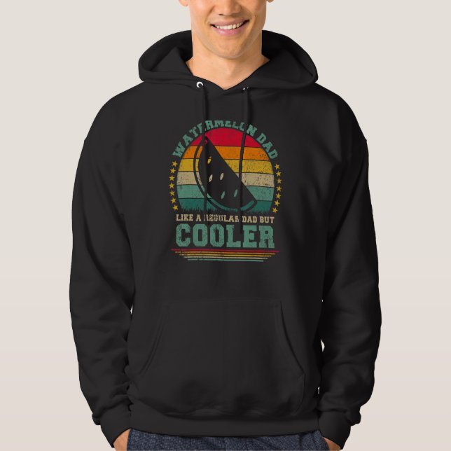 Mens Watermelon Vater wie ein regelmäßiger Vater,  Hoodie (Vorderseite)