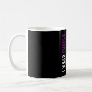 Mens wear purple for wife pancreatic cancer kaffeetasse