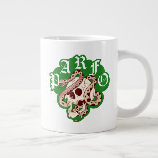 Mens Weekend Scramble Badass Skull Snake Gothic Jumbo-Tasse