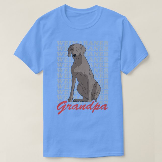 Mens Weimaraner Opa Dog Owner Weimaraner Prem T-Shirt (Design vorne)