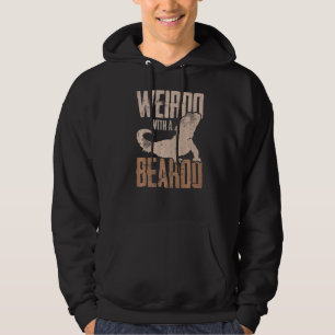 Mens Weirdo mit einem bärtigen Vater am Tag der Bä Hoodie