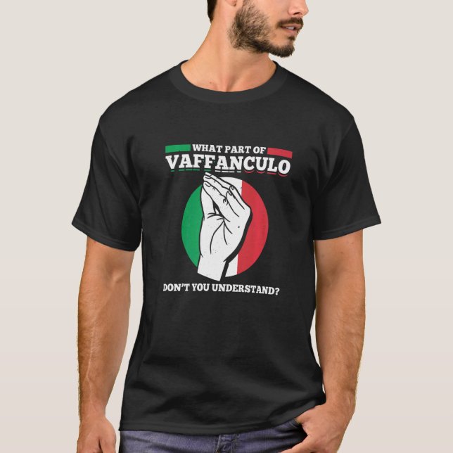 Mens Welcher Teil von Vaffanculo verstehen Sie nic T-Shirt (Vorderseite)