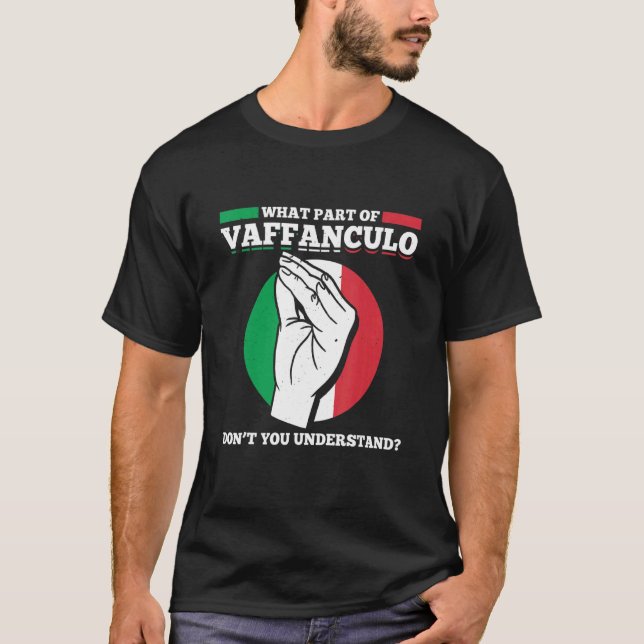 Mens Welcher Teil von Vaffanculo verstehen Sie nic T-Shirt (Vorderseite)