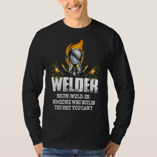 Mens Welder Definition Welder Welting, die das, wa T-Shirt
