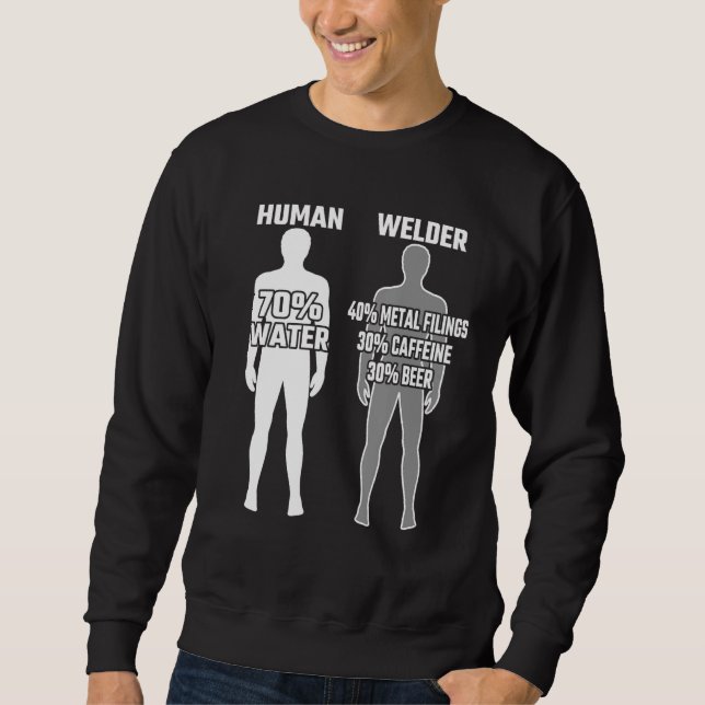 Mens Welder Funny Saying Welder clothes Metalworke Sweatshirt (Vorderseite)