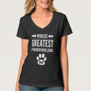 Mens Weltbester Französische Bulldogge Hund Papa P T-Shirt
