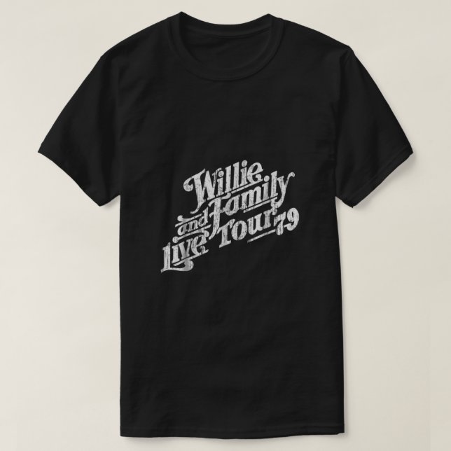 Mens Willie And Family Live Tour 79 Tee Wesentlich (Design vorne)