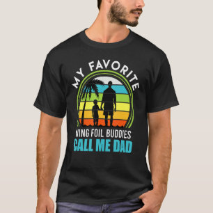 Mens Wing Surf Papa Pater Wingfolie Wing Foil T-Shirt