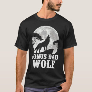 Mens Wolves heulen am Mondbonus Vater Wolf Fa T-Shirt