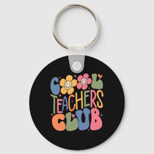Mens Women Teacher Cool Teacher Club Zurück in die Schlüsselanhänger