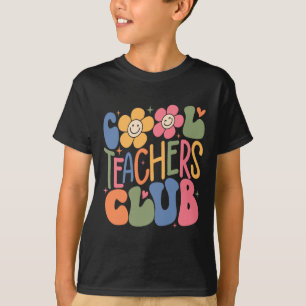 Mens Women Teacher Cool Teacher Club Zurück in die T-Shirt