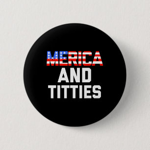 Mens Womens 4. Juli Geschenk - Funny Merica Button