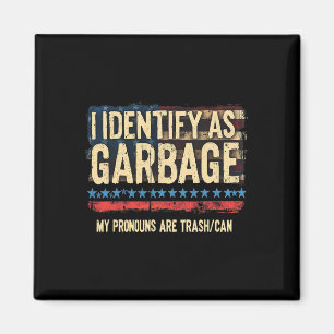 Mens Womens, die ich als Garbyge Funny Trump Tras Magnet