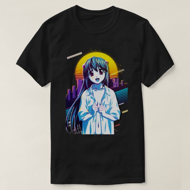 Mens Womens Elfen Manga Anime Lied Funny Fans T-Shirt (Design vorne)