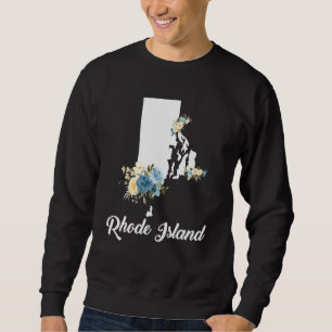 Mens Womens Kids Rhode Island Zuhause Staat Map Fl Sweatshirt