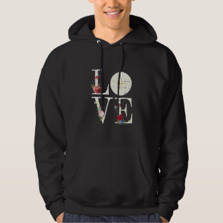 Mens Womens Liebe Jesus Blume Jesus Christus Hoodie