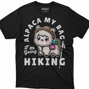 Mens Womens Niedlich Alpaca Wandern im Val Piora T-Shirt