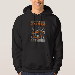 Mens Woodwork Ich bin Verheiratet und ein Zimmerma Hoodie