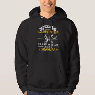 Mens Woodworking Carpenter Woodworker Vater Opa Hoodie