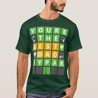 Mens Word Game Bester Vater Par Fun Vater Geschenk T-Shirt
