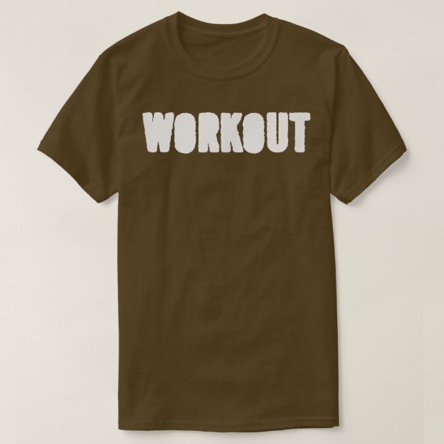 Mens WORKOUT Gym Fitness Workout Bodybuilding Moti T-Shirt (Design vorne)