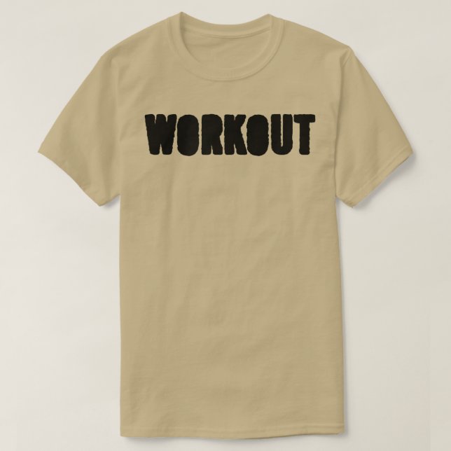 Mens WORKOUT Gym Fitness Workout Bodybuilding Moti T-Shirt (Design vorne)