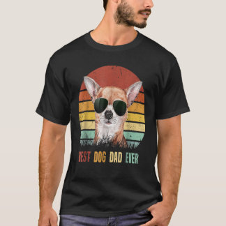 Mens World Best Dog Vater je Patriotic Us Flag V T-Shirt
