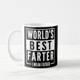 Mens World's Best Farter I Gemein Vaterväter Kaffeetasse