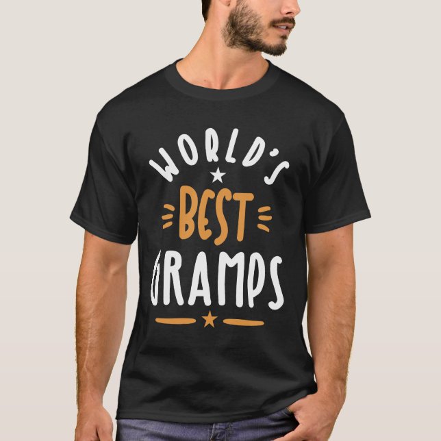 Mens World's Best Gramps Grandpa-Geschenk T-Shirt (Vorderseite)
