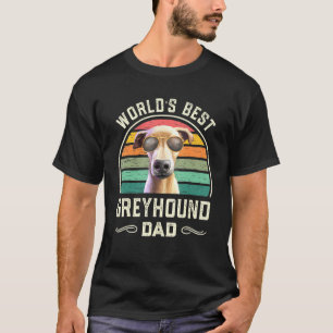 Mens Worlds Best Greyhound Vater Vintag Italienisc T-Shirt