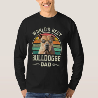 Mens Worlds Best Olde English Bulldogge Vater Vint T-Shirt