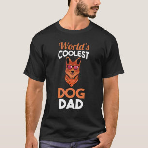 Mens Worlds Cooler Hund Vater T-Shirt