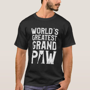 Mens World's Greatest Grand Paw Pet Dog Lover Gran T-Shirt